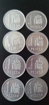 Hiszpania 1 peset 1982-1989 rok
