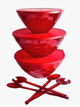 Tupperware Rubinowa Kolekcja Diamentowa miski