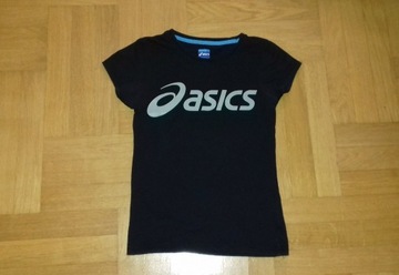 XS/ 152-158 Oasics czarna koszulka tshirt bluzka