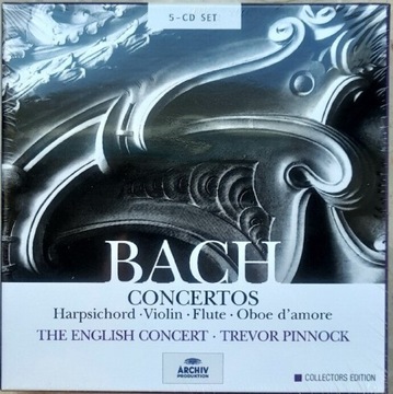 Bach Concertos Trevor Pinnock 5CD box koncerty new