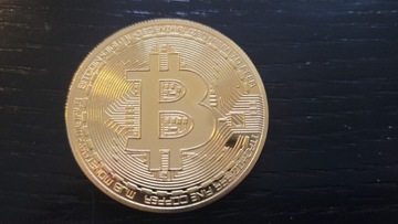 Moneta bitcoin 40mm w kapslu