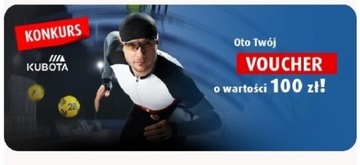 Voucher do sklepu Kubota - wartość 100 zl - tanio