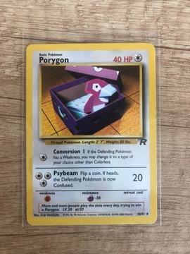 Porygon pokemon 48/82 team rocket karta