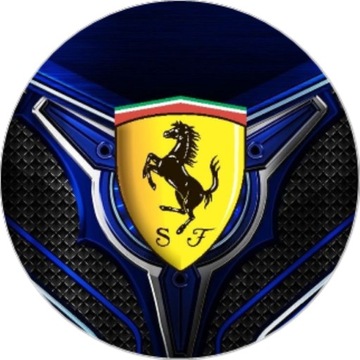 OPŁATEK NA TORT FERRARI LOGO AUTO SAMOCHÓD 30 40 