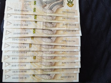 Banknoty 100 zł 200 zł seria AA, BB, CC, DD, 