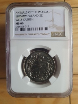 1995r 2zł SUM - Mennicza Grading NGC MS66