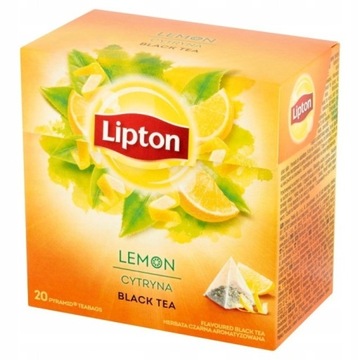 Lipton piramidki lemon tea 20 herbata cytryna