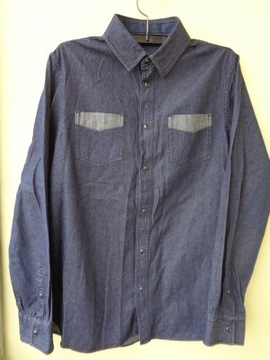LIVERGY koszula jeans męska M  39/40