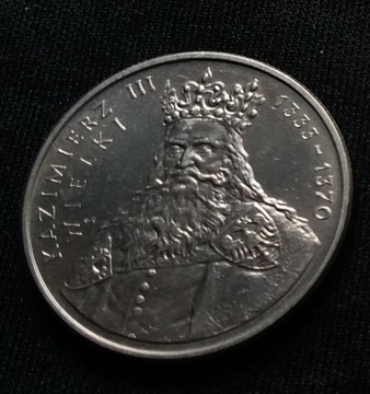 Moneta kolekcjonerska PRL Kazimierz Wielki III 
