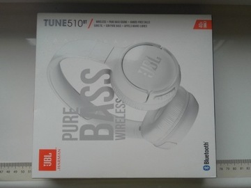 Pudełko od słuchawek JBL Tune510BT Harman, JBLT510BTWHTEU, Bluetooth v5.0