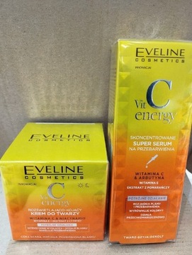Zestaw 1+1 Eveline Vitc Energy Krem+Serum