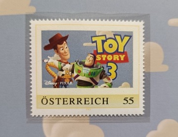 Znaczki disney Austria toy story bajki zeszycik