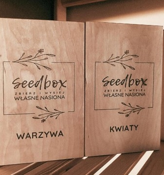 OUTLET Komplet  2 Seedbox-y KWIATY WARZYWA 