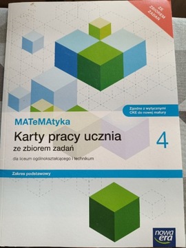 Matematyka Karty pracy 4 Nowa era podstawowy