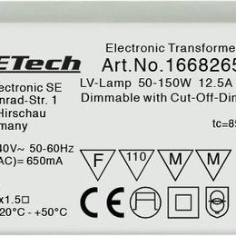 Transformator halogenowy Basetech ET-150 12 V 50 -