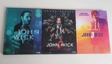 Filmy DVD Zestaw John Wick 1-3 Trylogia