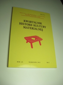 Kwartalnik Historii Kultury Materialnej MEBLE