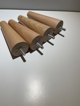 Drewniana noga meblowa (4 sztuki)