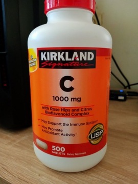 KIRKLAND Witamina C  1000 mg 500 sztuk 