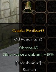 EQ Polska Metin2 Czapka Feniksa +9 GG:68705849