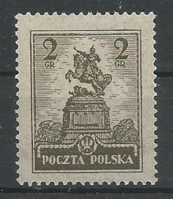 Polska 1925 fi 206 zabytki i żaglowiec**czyste