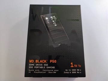 Nowy dysk WD Black P50 Game Drive 1TB SSD