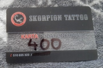 Voucher Tatuaż Skorpion Sosnowiec