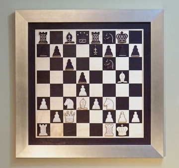 Gambit Hetmański szachy królowej PREZENT obraz
