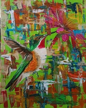 Koliber - obraz akrylowy