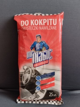 Chusteczki nawilżane Mr Magic do kokpitu samochodu