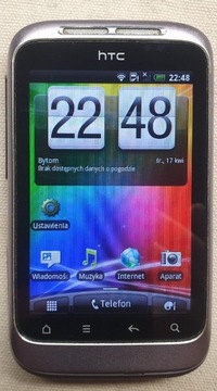 Smartfon HTC Wildfure S Lawendowy #036