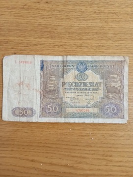 Banknot 50zł z 1946r.