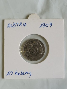 Austria 10 halerzy, 1909