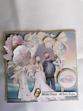 kartka z życzeniami na ślub plus koperta
