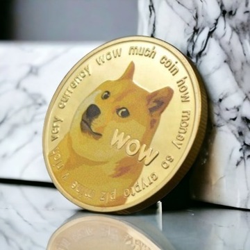 DOGE COIN DOGECOIN Moneta Medal + Pudełko Kapsel