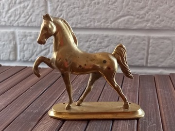 Mosiężna figurka konia   ,vintage 