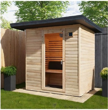 Sauna Ogrodowa 2x2,3m, Ocieplona,Bogato wyposażona