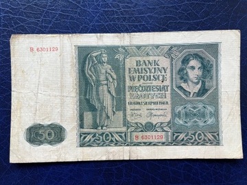 50 złotych 1941 ser. B