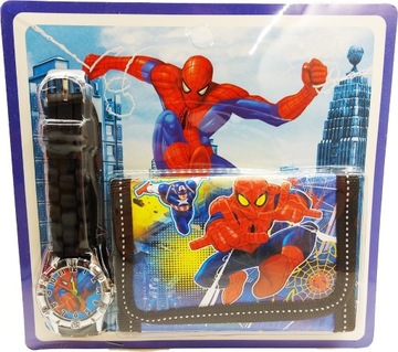 Portfel + Zegarek Spiderman dla Dzieci Prezent 5