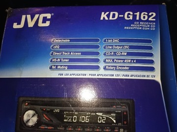 Nowe radio samochodowe jvc KD-G162