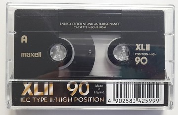 Kaseta magnetofonowa Maxell XLII 90, nieużywana