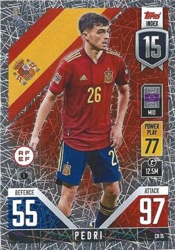 TOPPS NATIONS LEAGUE 2022 PEDRI BARCELONA CD15