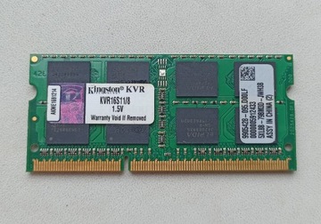 Pamięć RAM Kingston 8 GB DDR3 KVR16S11/8 (1x8GB)