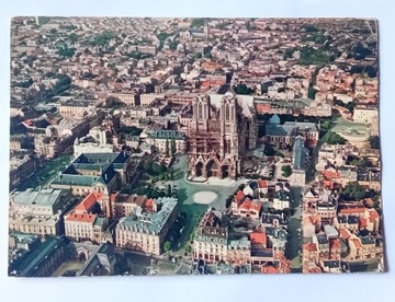 Pocztówka Reims - katedra. 1968 r.
