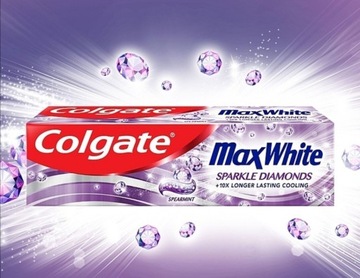 Colgate, Max White, Sparkle Diamond, 100ml