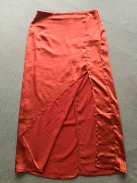 Spódnica Sinsay długa z połyskiem z rozporkiem 