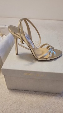 Buty Sandałki Jimmy Choo Dielle 100 Champagne 37