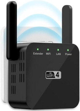 KKUYI wzmacniacz sygnału Wi-Fi 300 Mbit/s 2,4 GB, 