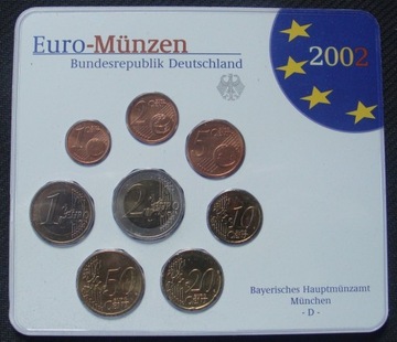 NIEMCY - Euro - Munzen 2002 D