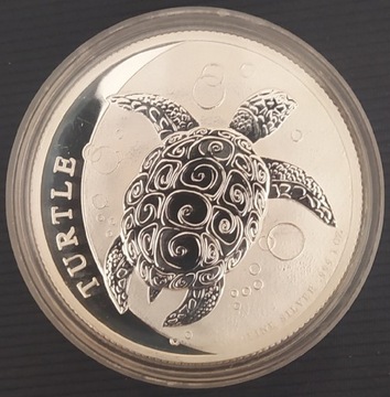 2 Dolary Nowa Zelandia- Żółw srebro 999 z 2022r.